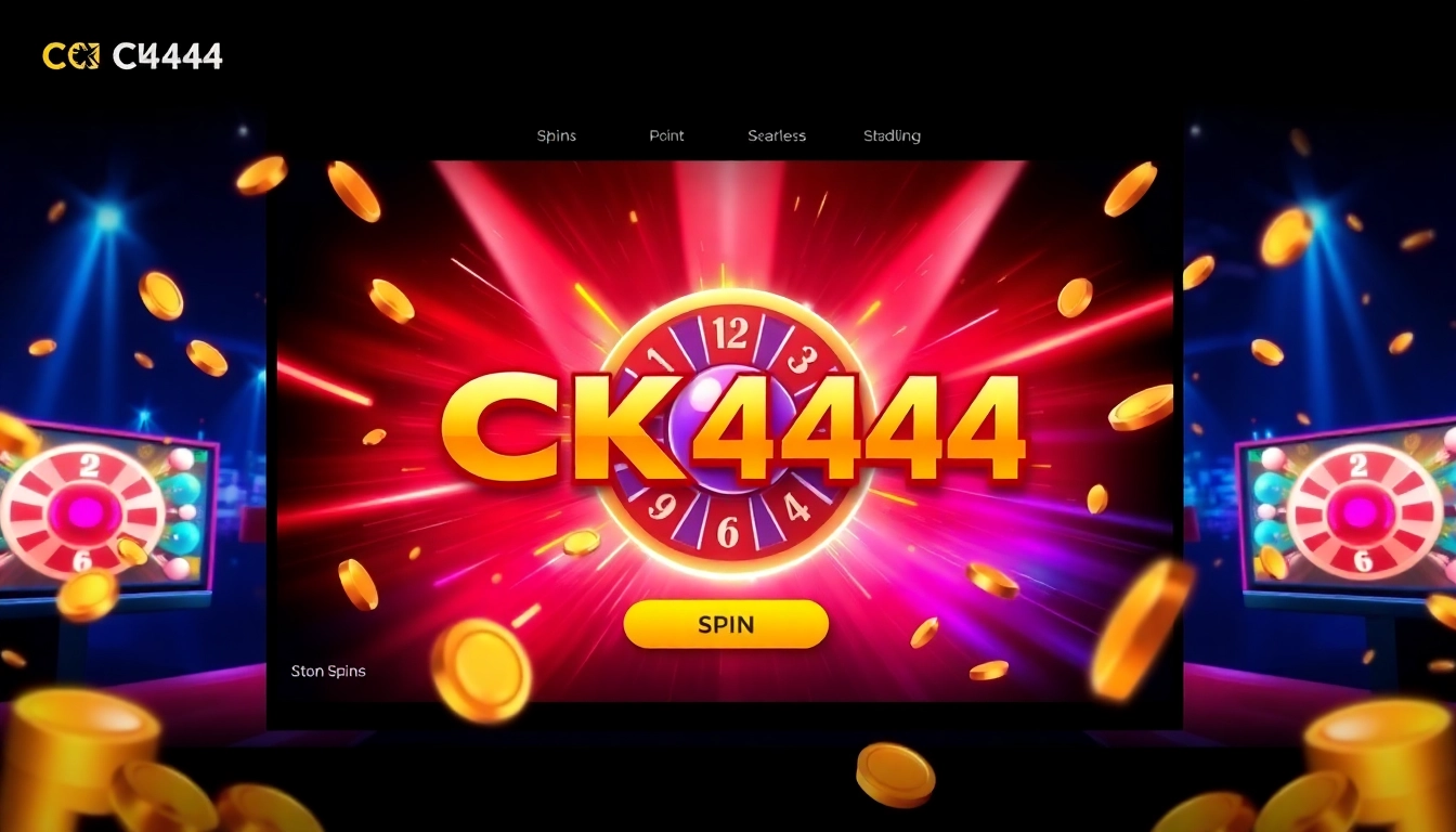 CK 444 featured on an engaging gaming dashboard with lively graphics, capturing player excitement and modern technology appeal for accessibility.