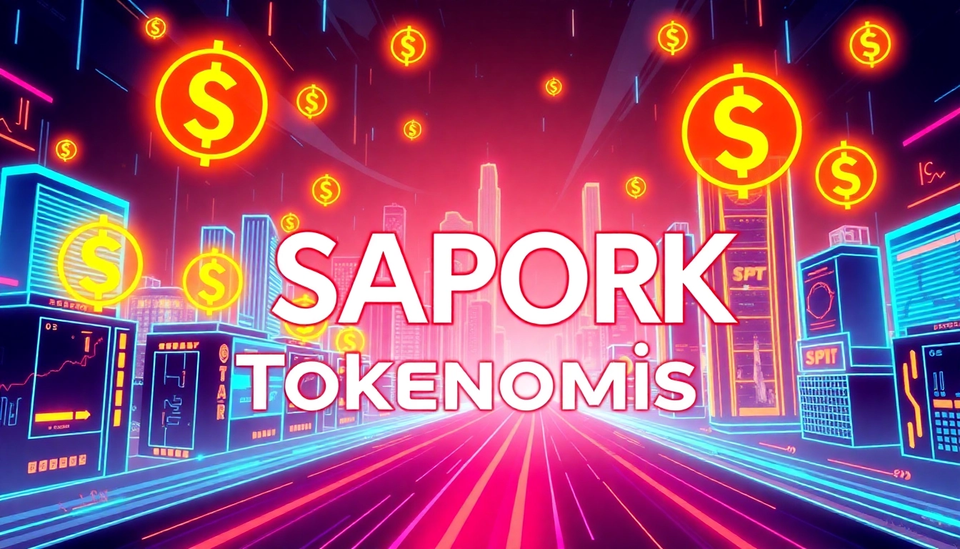 This APORK Tokenomics infographic illustrates token distribution with colorful charts and