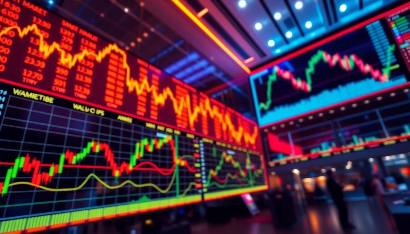 Current Stock Market Latest News updates showing market trends and financial graphs for investors
